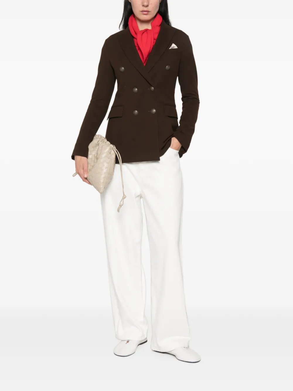 Circolo 1901 double-breasted blazer Bruin