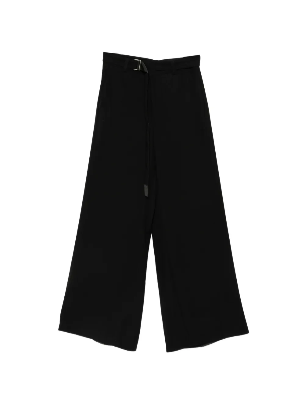 sacai belted wide-leg trousers