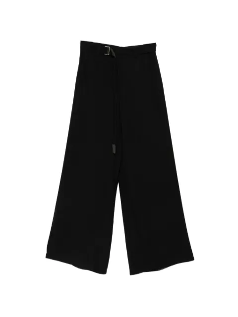 sacai pantalon ample à taille ceinturée