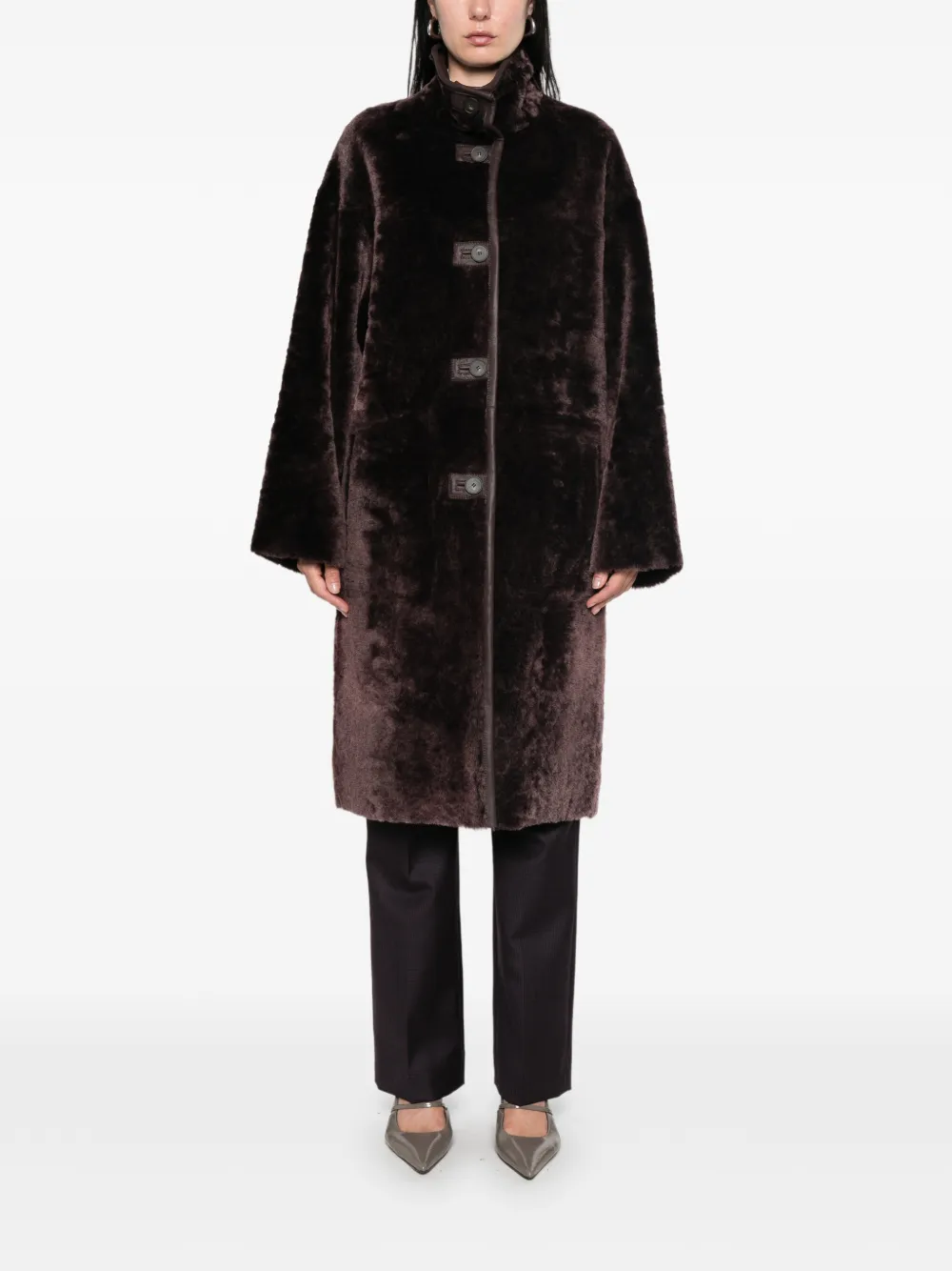 JOSEPH Lammy coat Bruin
