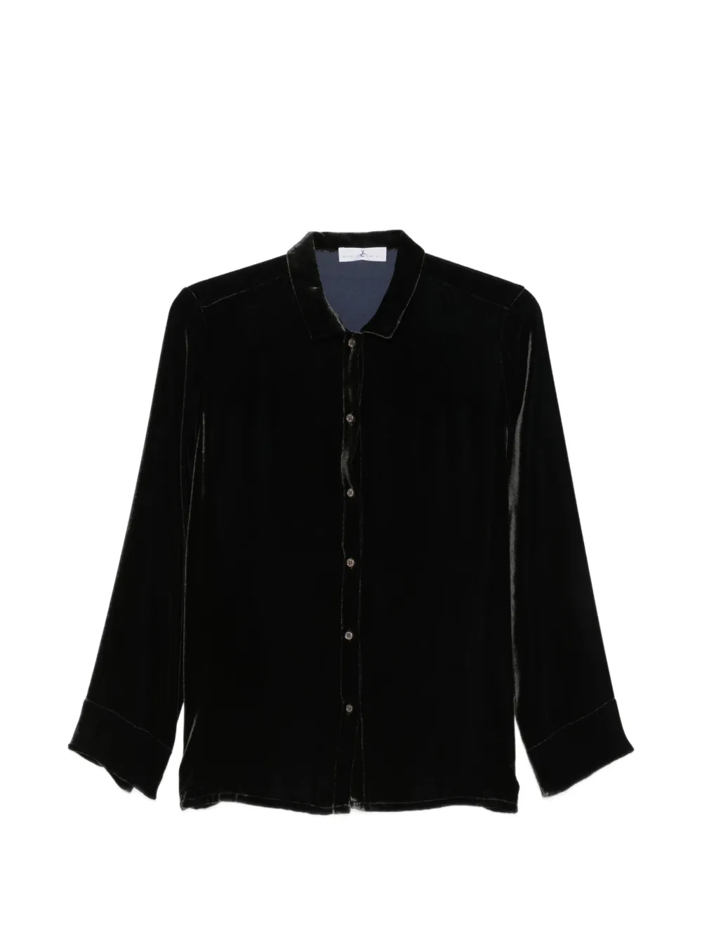 Why Ci Hemd Aus Samt In Black