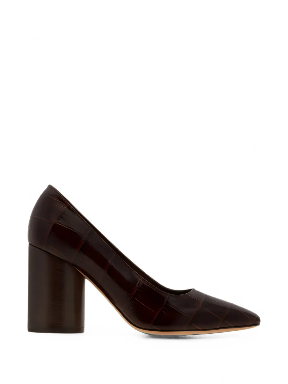 Ferragamo croc-effect leather pumps