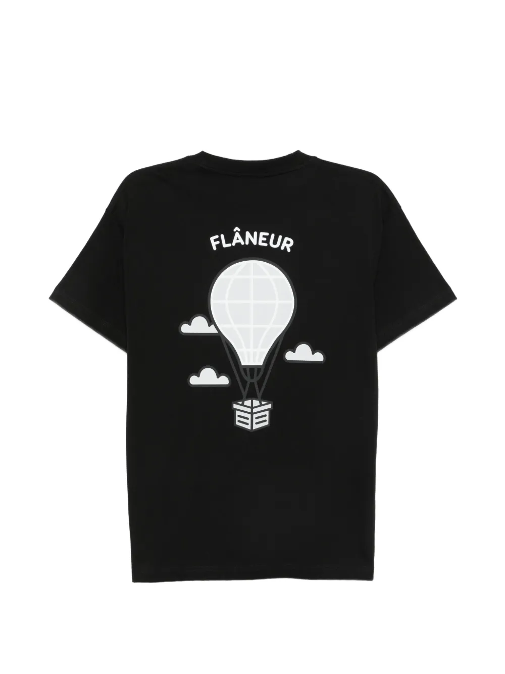 FLÂNEUR T-shirt met grafische print Zwart