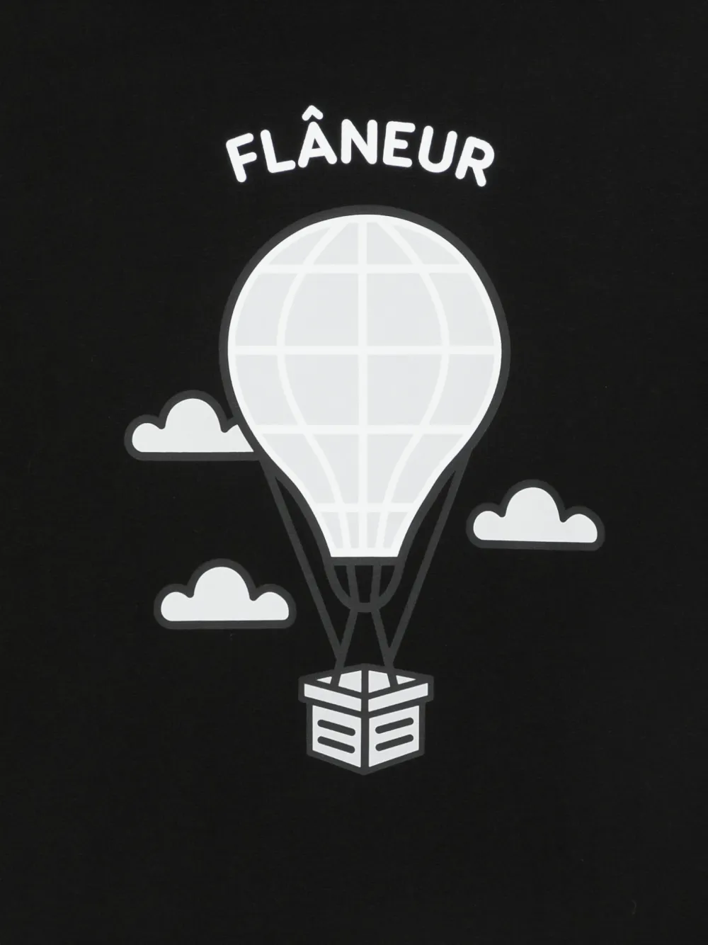 FLÂNEUR T-shirt met grafische print Zwart