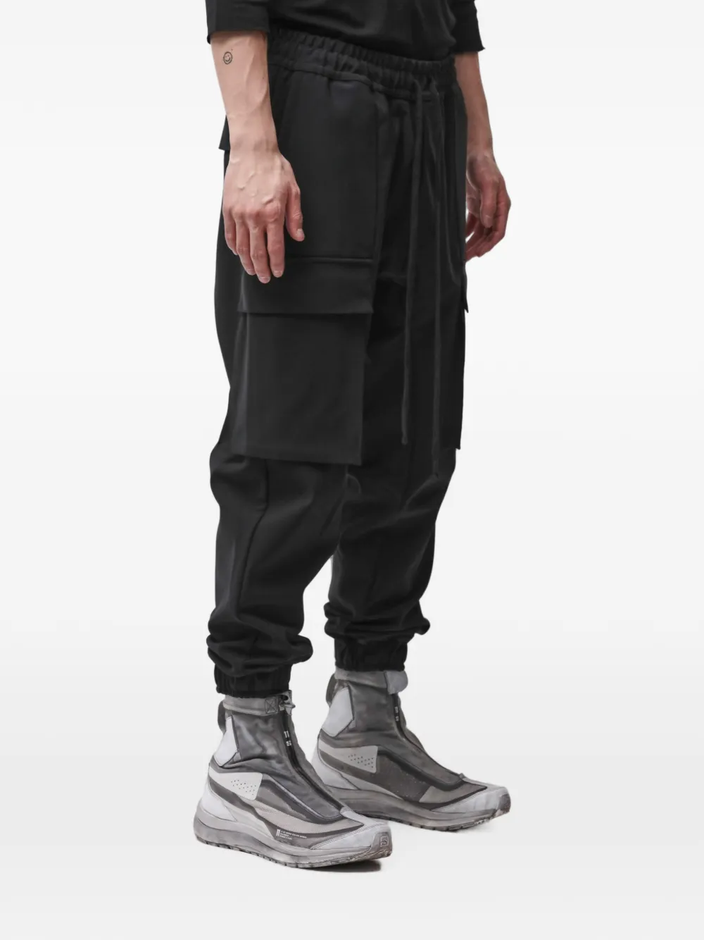 Thom Krom Cargo broek met trekkoord Zwart