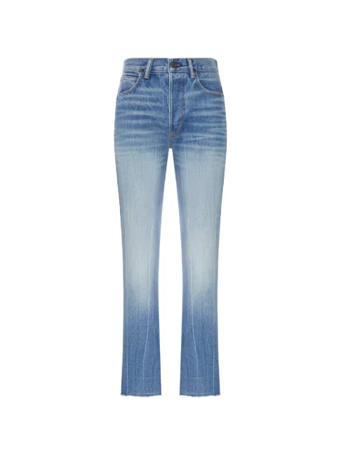 TOM FORD faded raw-cut jeans
