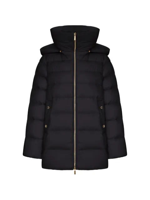 Moorer hooded quilted jacket