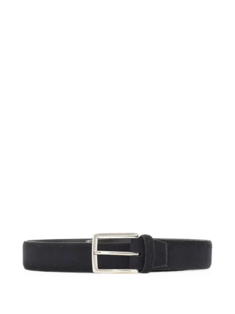 ALBERTO LUTI suede buckle-fastening belt