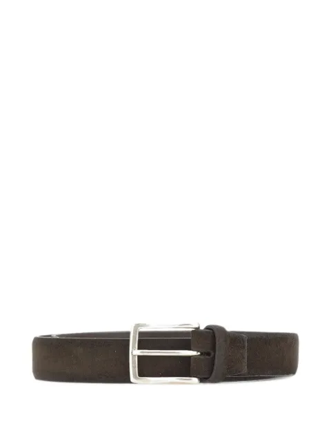 ALBERTO LUTI suede buckle-fastening belt