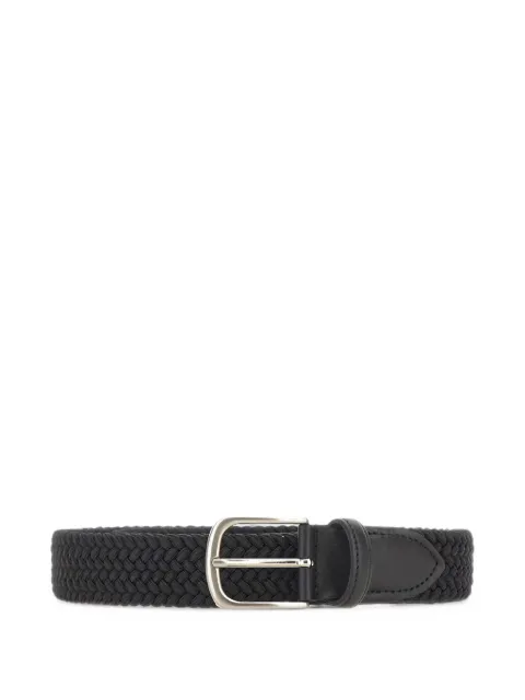 ALBERTO LUTI ceinture tressée à détails en cuir