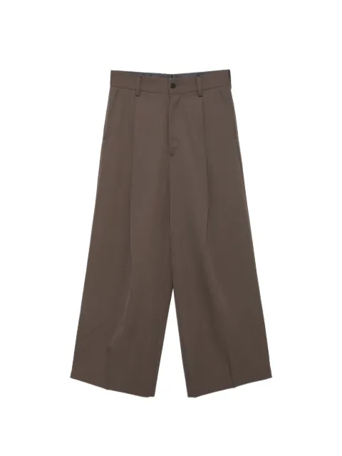 ssstein pleated wide-leg trousers