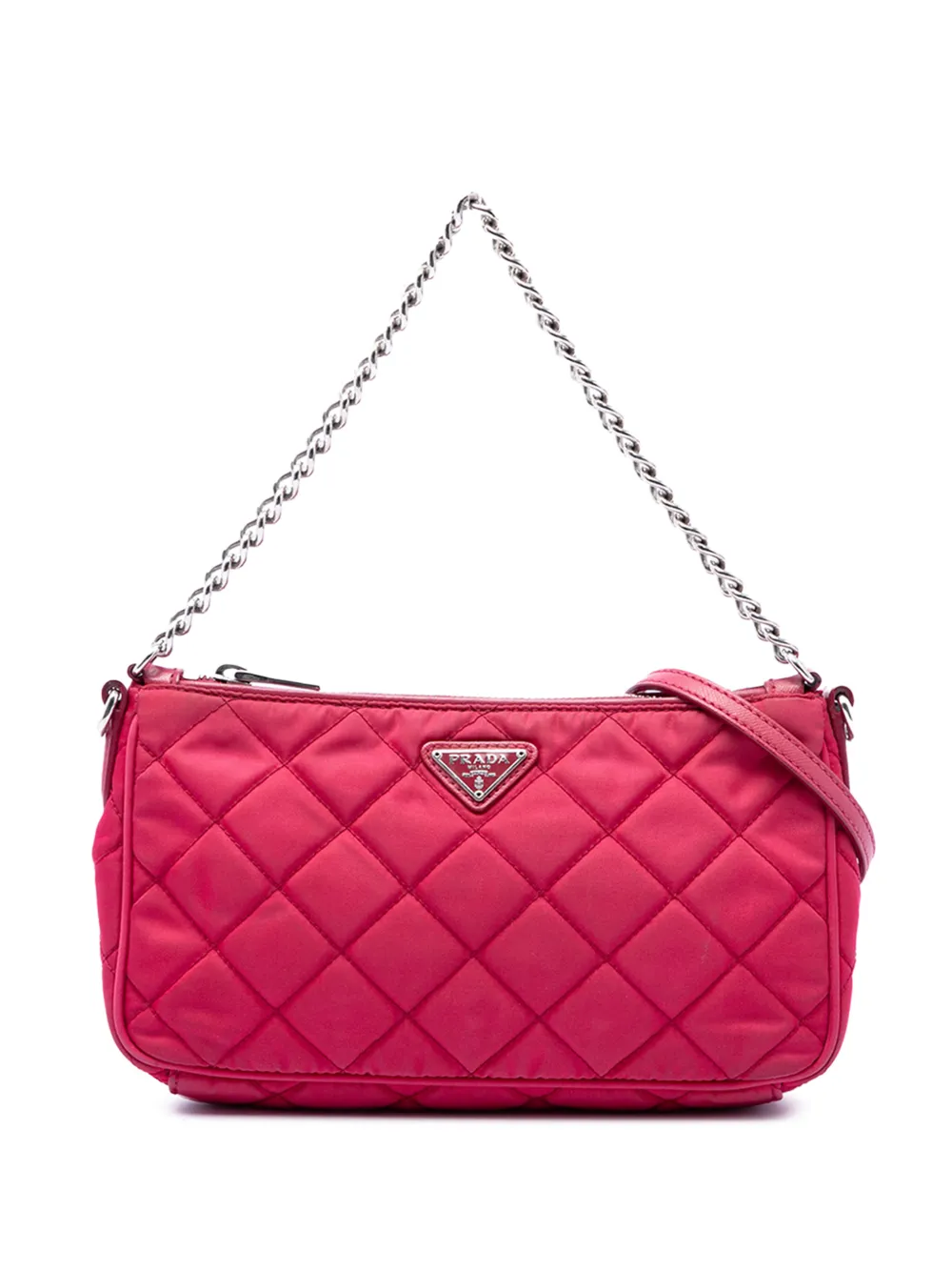 Prada Pre-Owned Borsa a tracolla in tessuto Impuntu 2000-2013 - Rosa