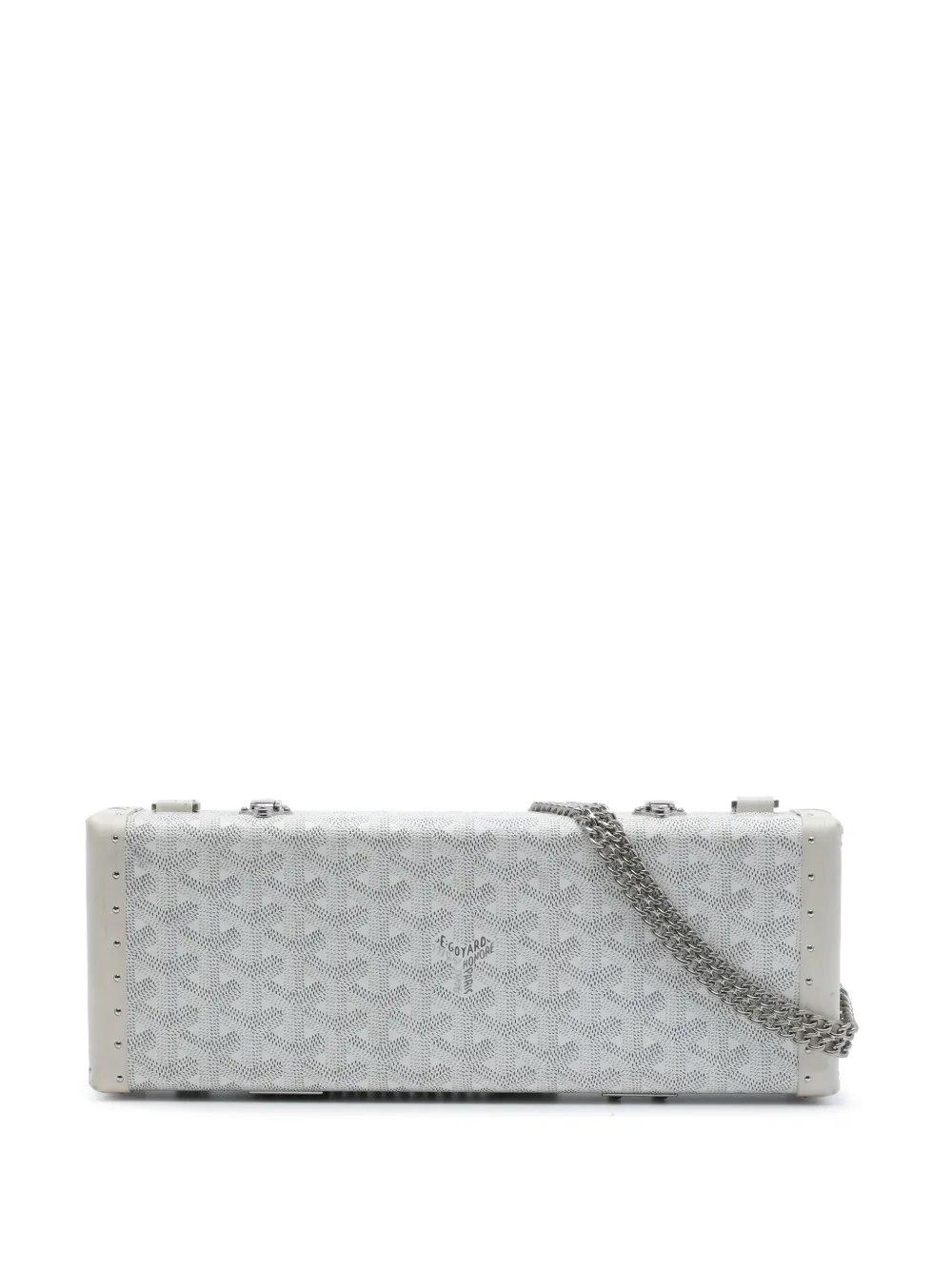 Goyard Pre-Owned 2021-2026 Goyardine Saint Honore Trunk Bag crossbody bag - Bianco