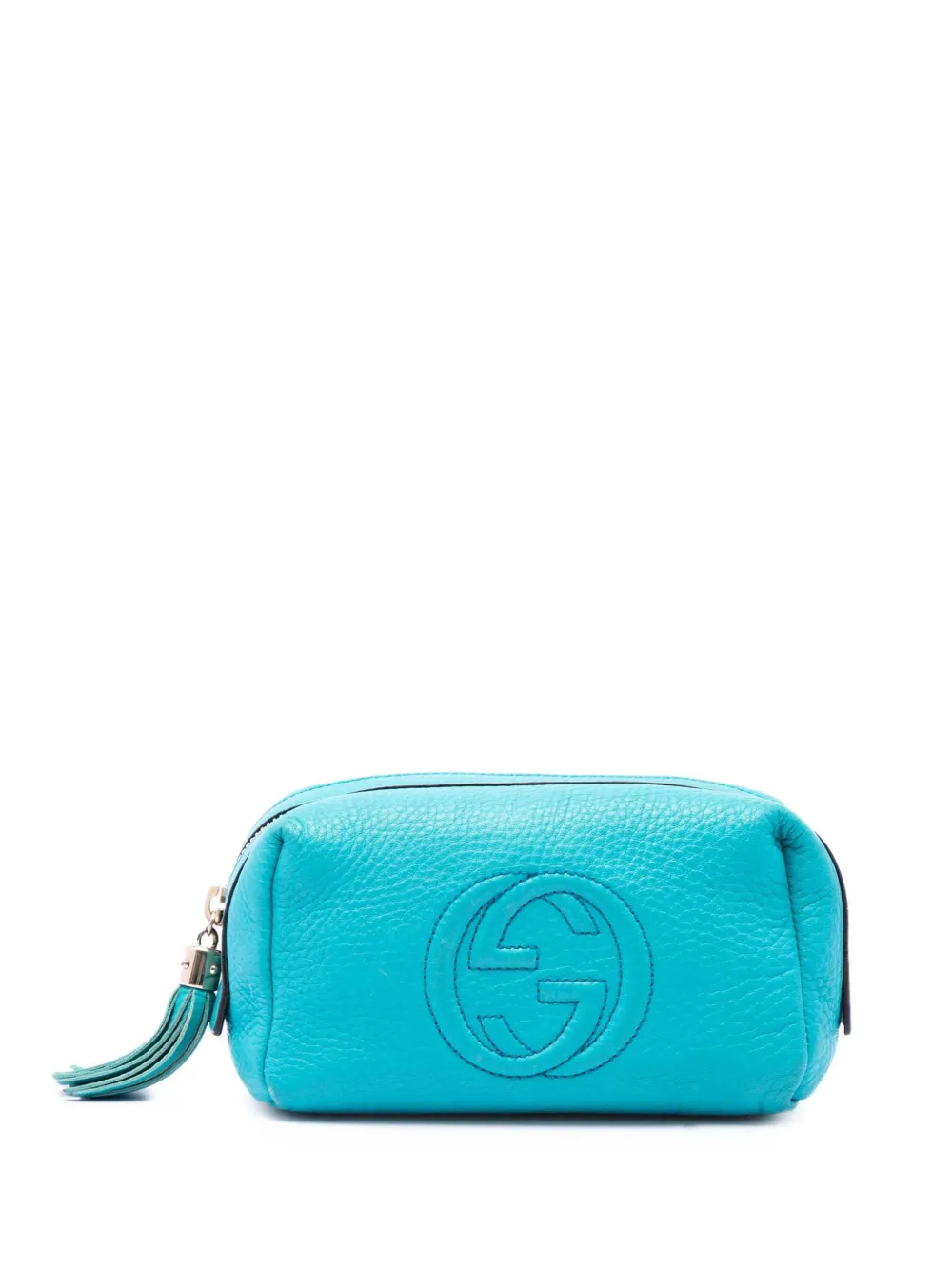 Gucci Pre-Owned 2000-2015 Leather Soho Cosmetic pouch - Blau