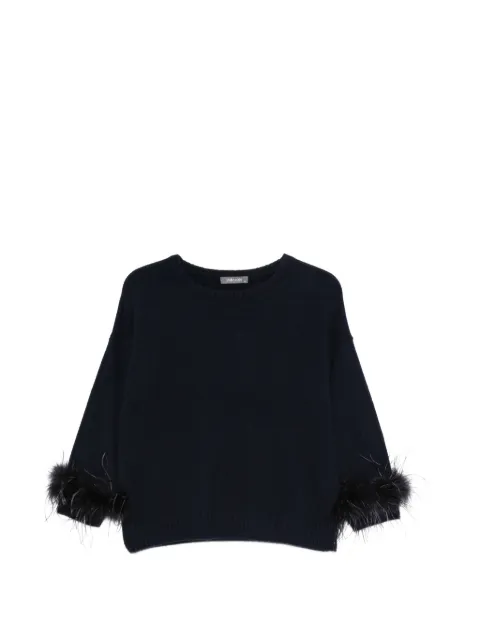 Philo-Sofie feather-trim sweater