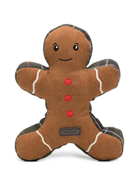 Barbour gingerbread man pet toy