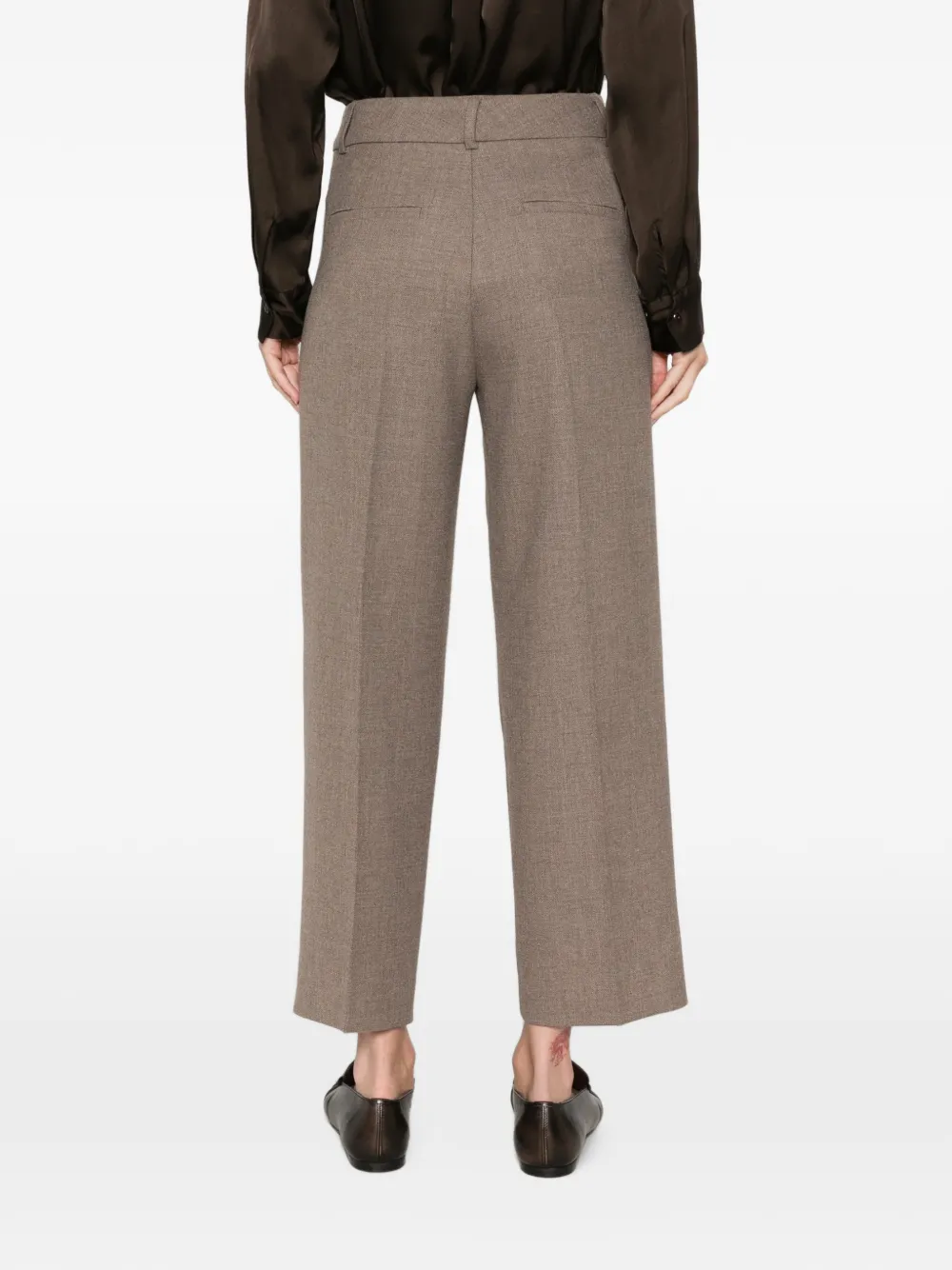 Seductive Sloanne geplooide broek Bruin