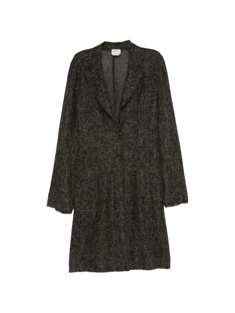 Dries Van Noten Pre-Owned cardigan à revers crantés (années 1990) - Gris