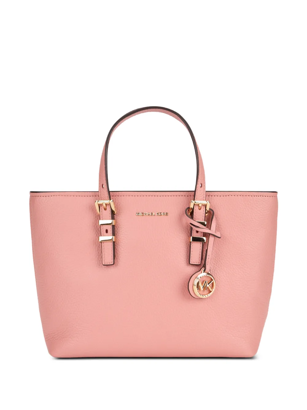 Michael Michael Kors buckle-detail logo-pendant tote bag - Rosa