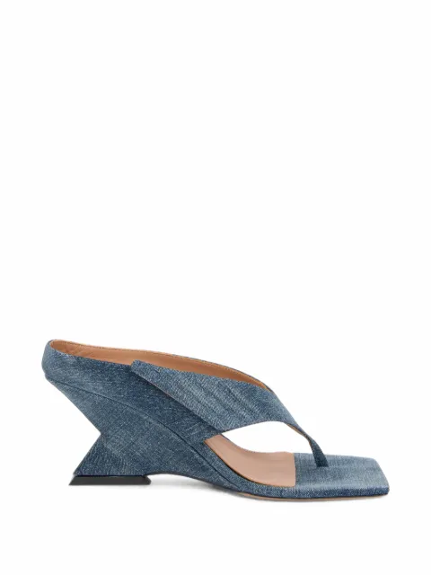 The Attico Cheope denim sandals