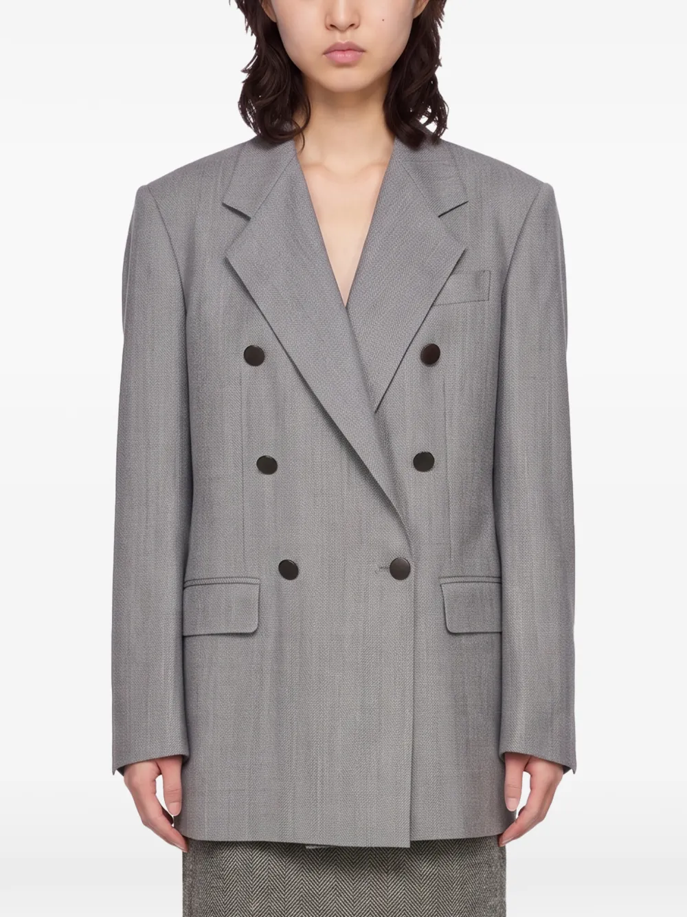 Tagliatore Loreley double-breasted blazer Grijs
