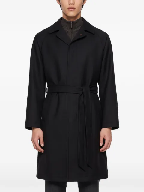 Tagliatore Salomon belted raglan-sleeve coat