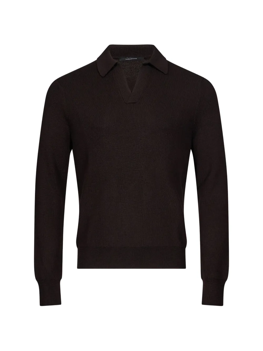Tagliatore Zayn long-sleeve polo shirt - Marrone