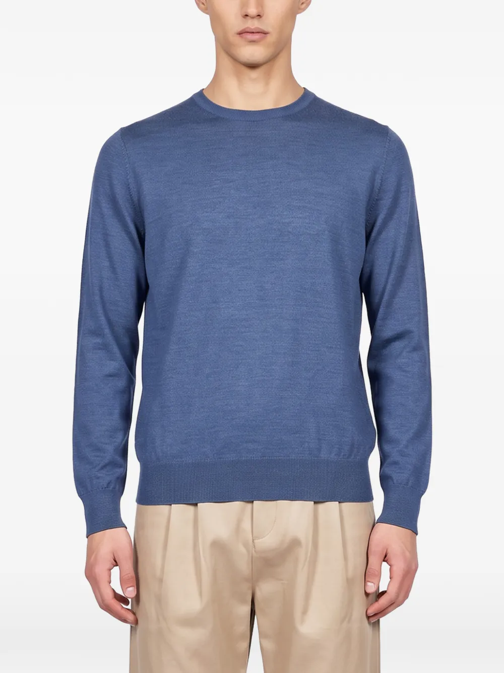 Zegna Trui met hoge hals Blauw