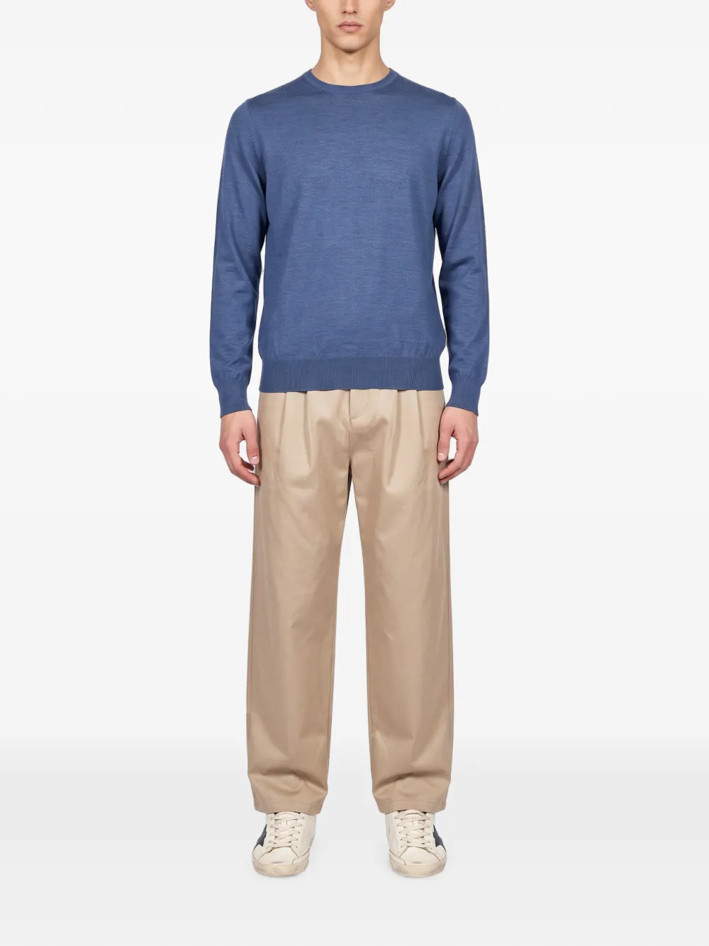 Zegna Trui met hoge hals Blauw