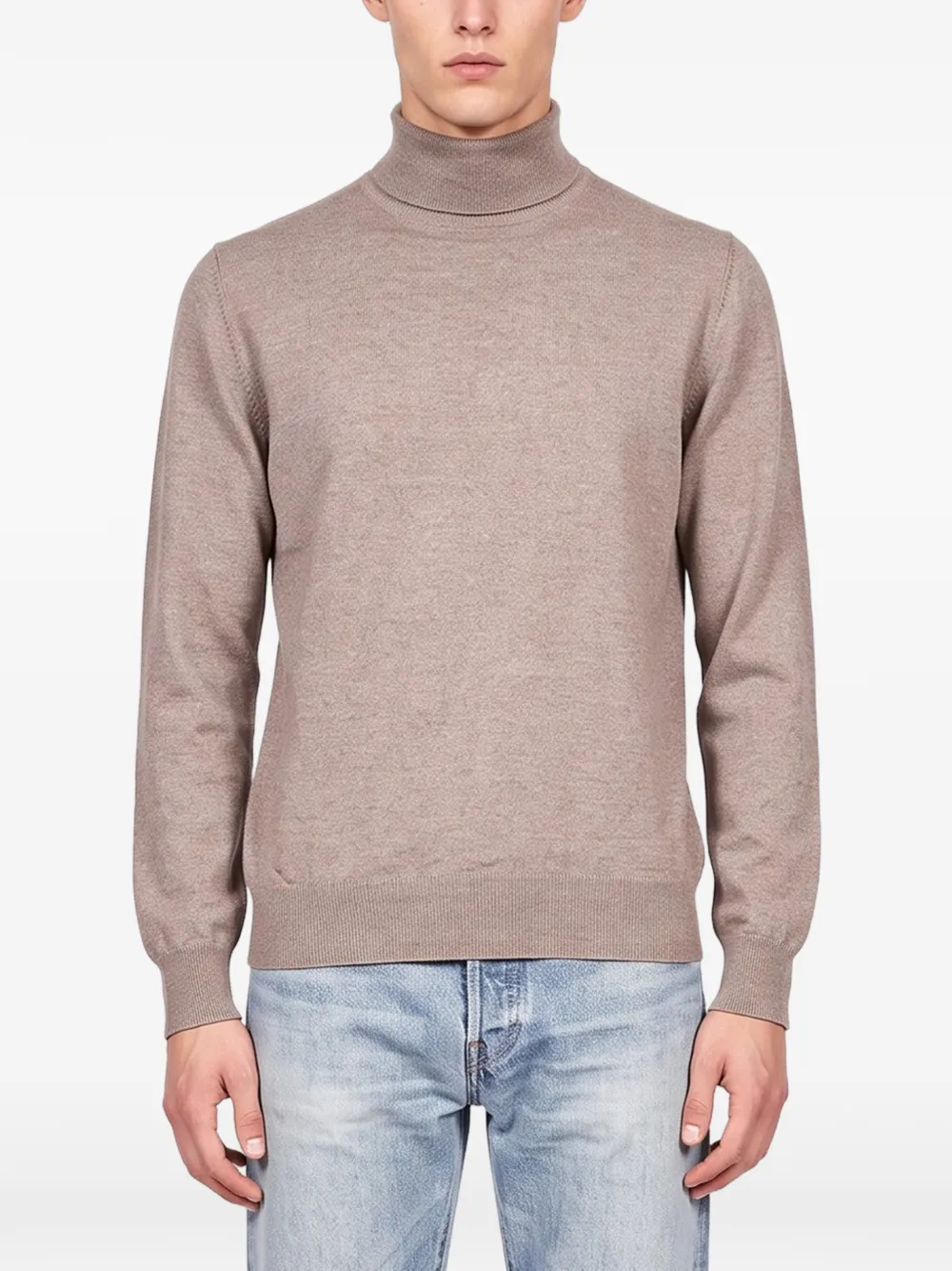 Tagliatore roll-neck sweater Beige