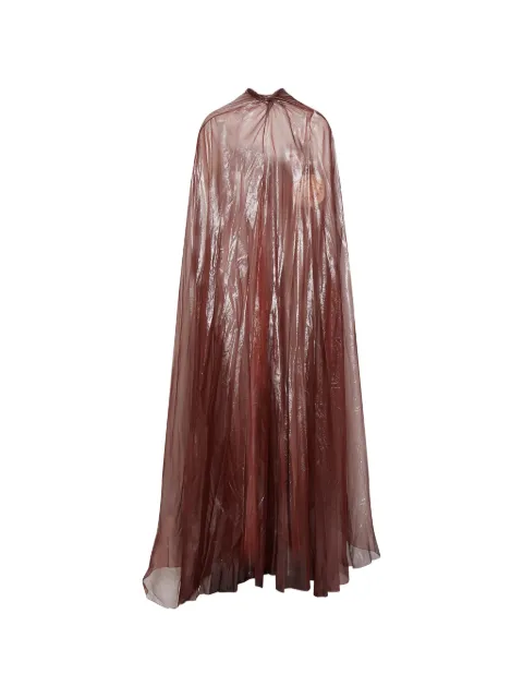Maria Lucia Hohan Semi-transparentes Celestina Cape mit Metallic-Finish