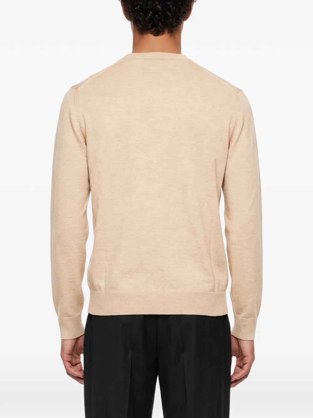 Zegna Oasi-cashmere V-neck sweater Beige