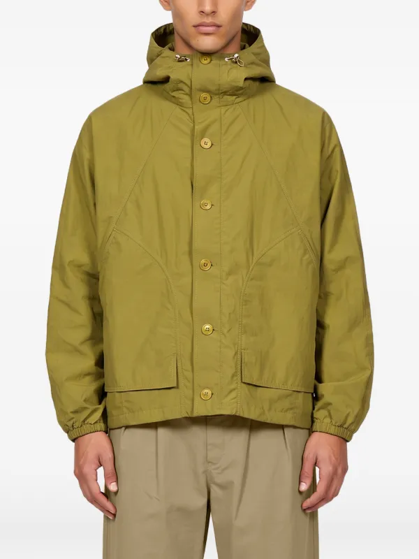 YMC Hooded button-up Jacket | Green | FARFETCH