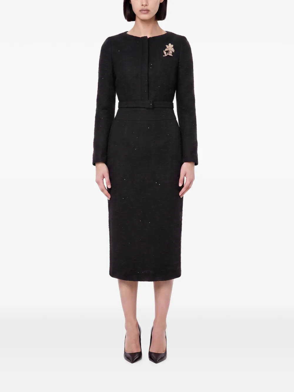 Roland Mouret Kokerrok verfraaid met pailletten Zwart
