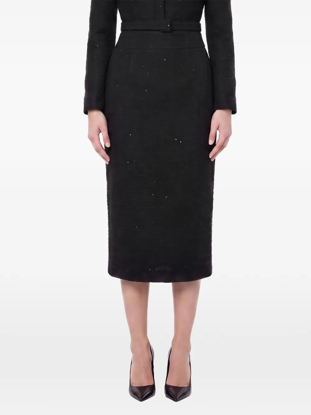 Roland Mouret Kokerrok verfraaid met pailletten Zwart