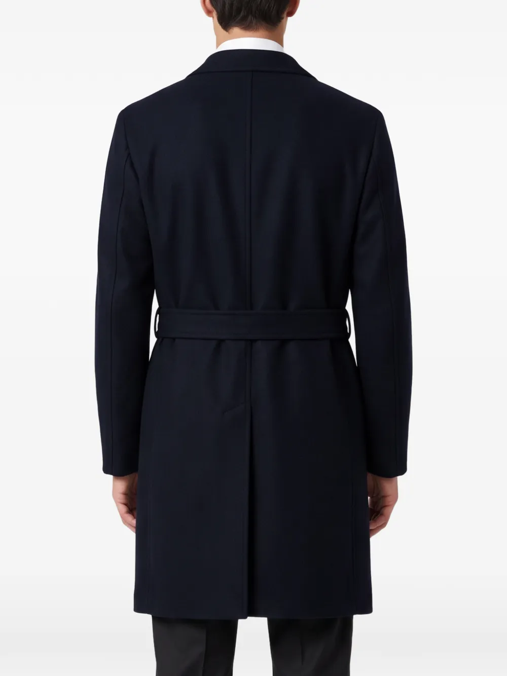 Tagliatore Salomon belted raglan-sleeve coat Blauw
