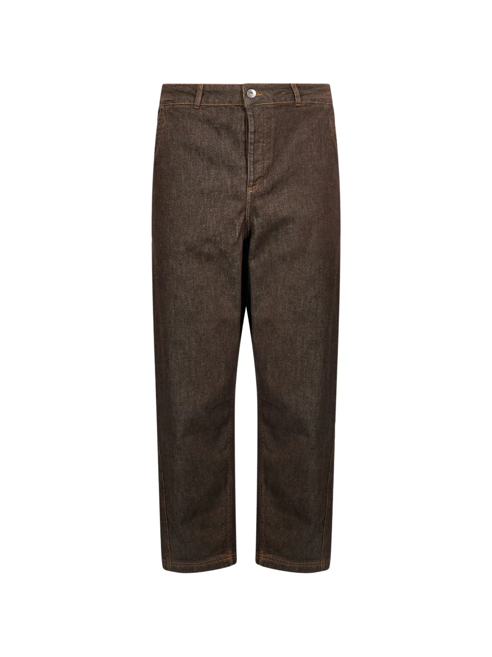 YMC contrast-stitch trousers