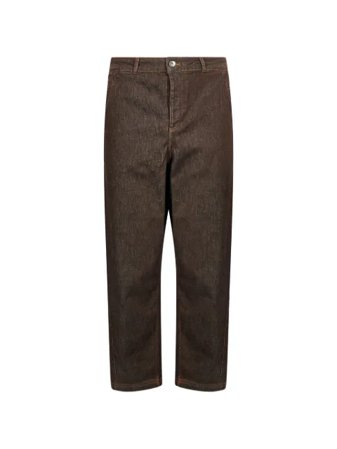 YMC contrast-stitch trousers