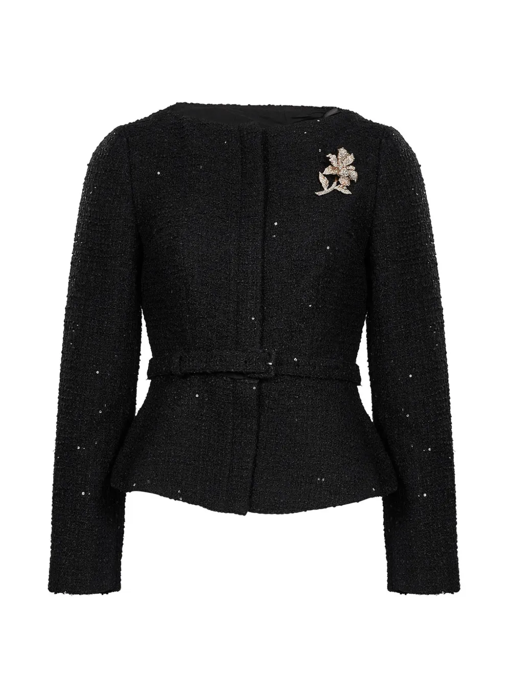 Roland Mouret sequin-embellished belted jacket