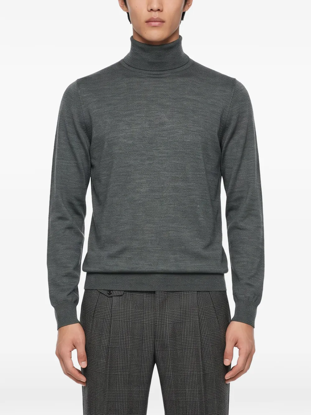 Tagliatore roll-neck sweater Grijs