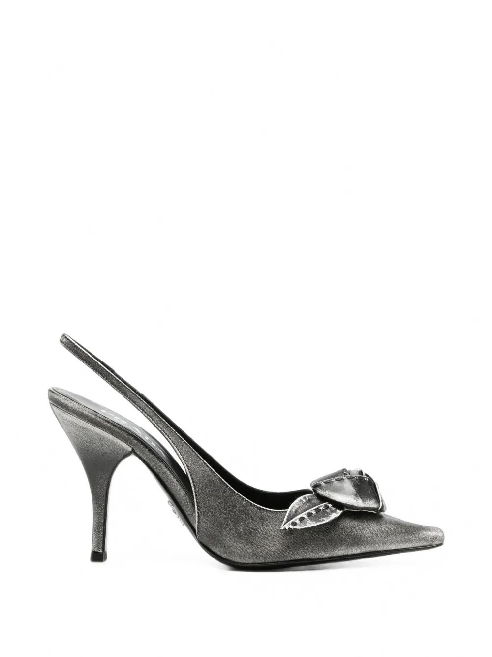 Prada Re-Edition floral-appliqué pumps - Grigio