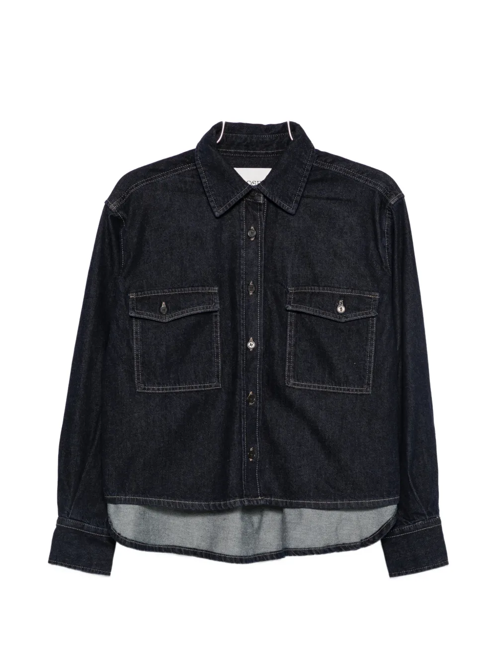 Closed organic-cotton denim shirt Blauw