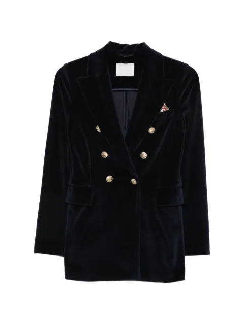 Circolo 1901 double-breasted velvet jacket