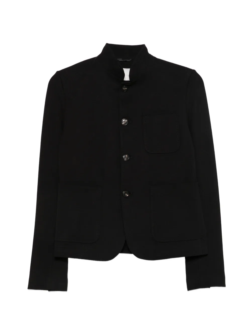 Circolo 1901 high-neck patch-pocket jacket - Nero