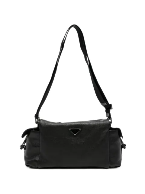 Prada logo-plaque shoulder bag