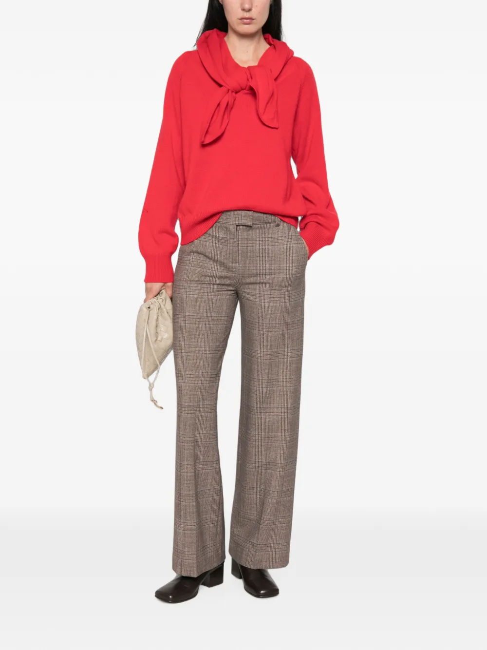 Circolo 1901 Prince of Wales check trousers Bruin