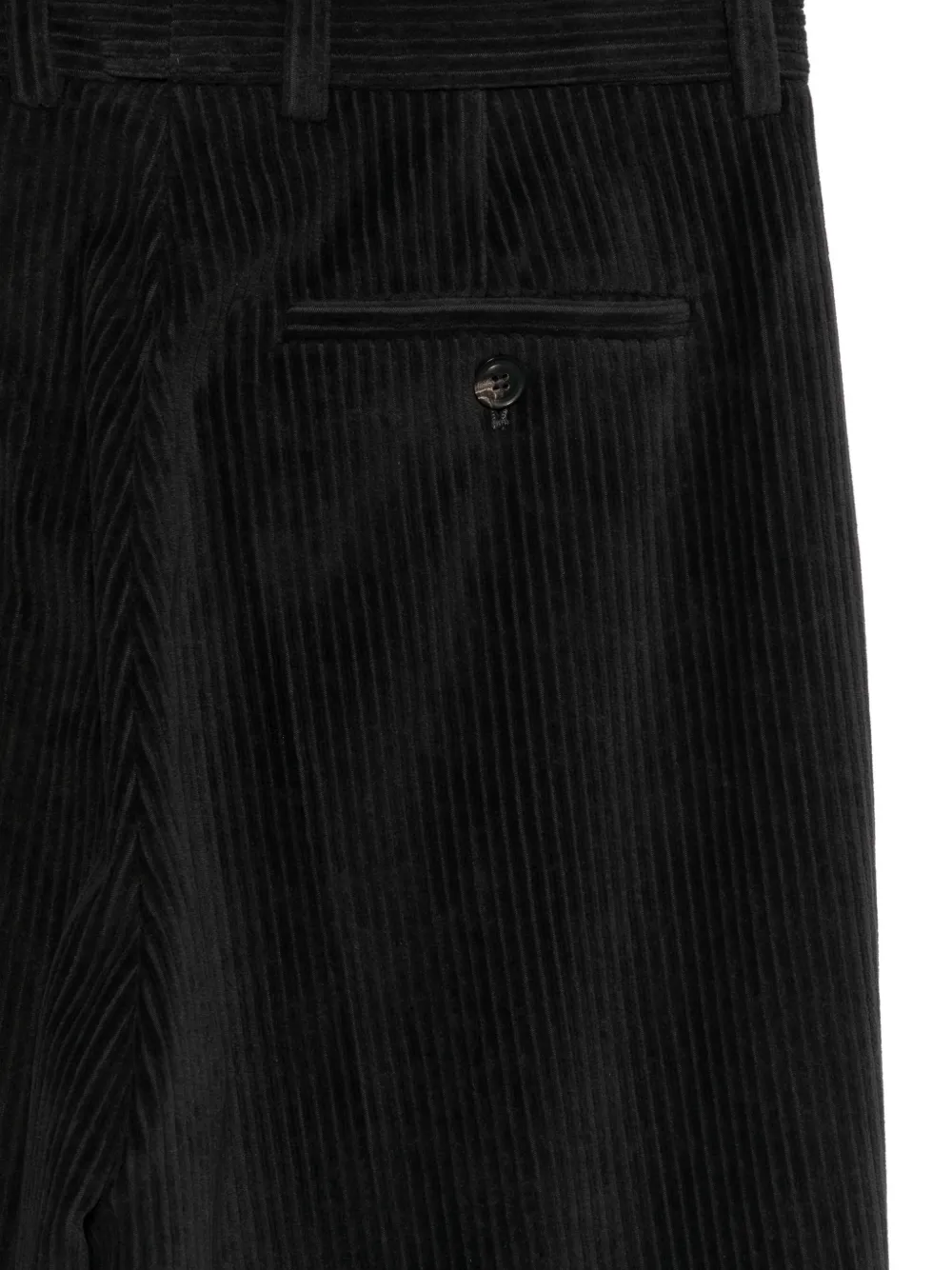Circolo 1901 Straight broek met ribfluwelen-effect Zwart