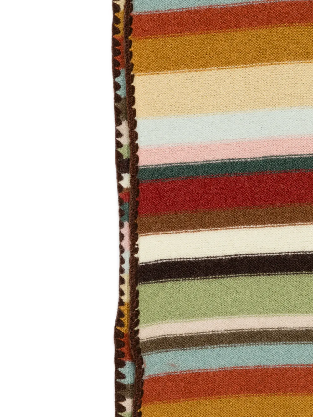 Paul Smith Signature Stripe wollen sjaal Beige