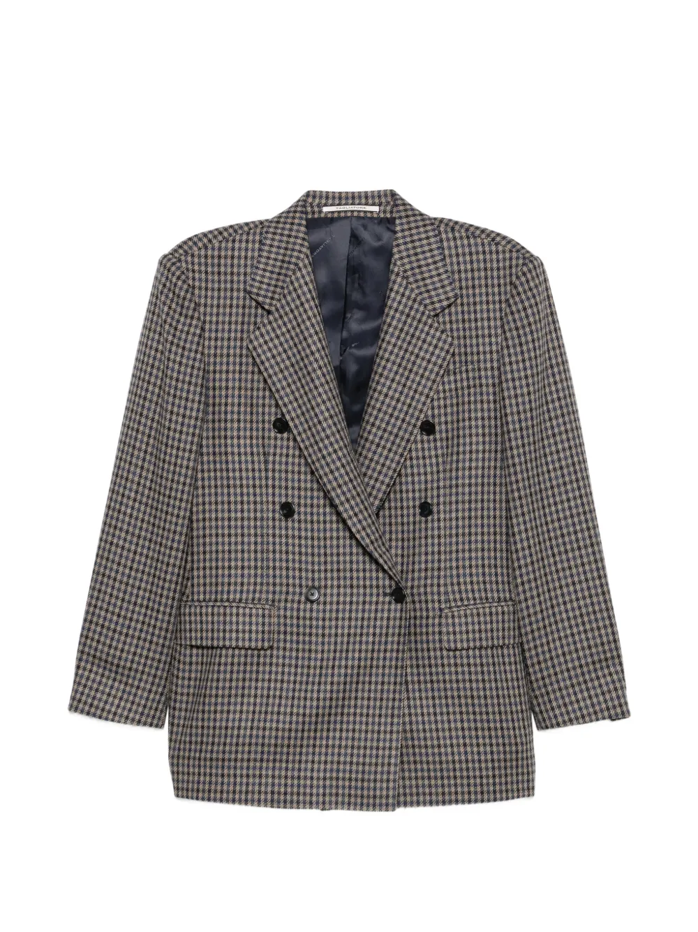 Tagliatore double-breasted houndstooth jacket - Grigio
