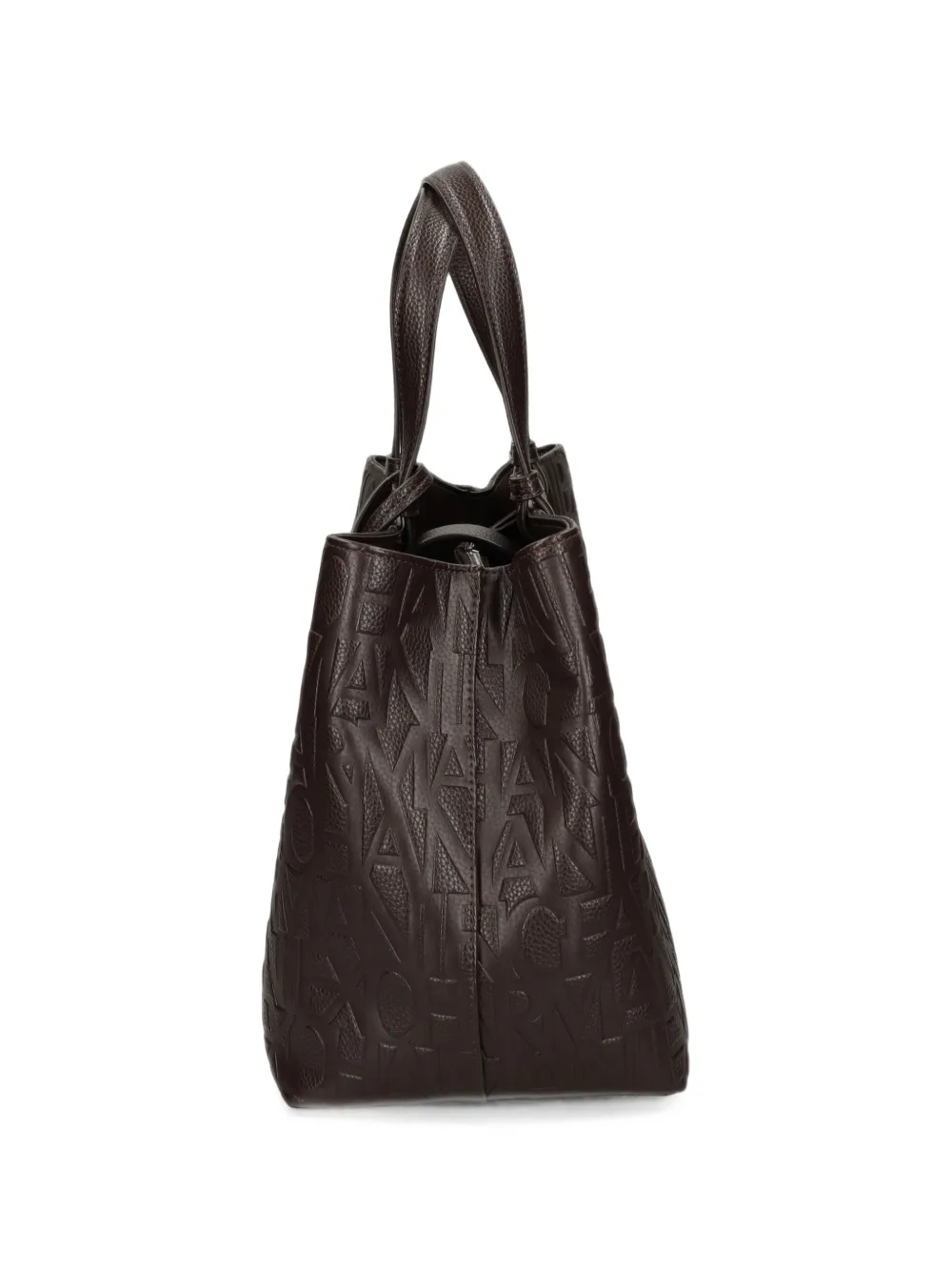 Armani Exchange Shopper met logo-reliëf Bruin